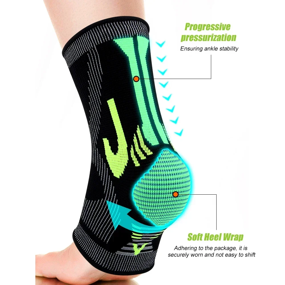 1 Unidade de Suporte de Tornoz - Ankle Brace Sock avaliação e preço