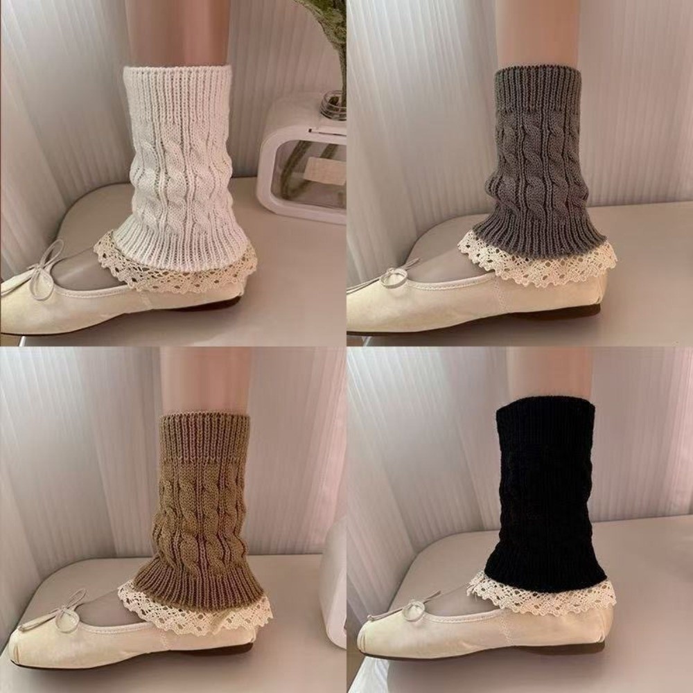 Polainas de malha com bainha d - Boot Sock Slouchy avaliação e preço